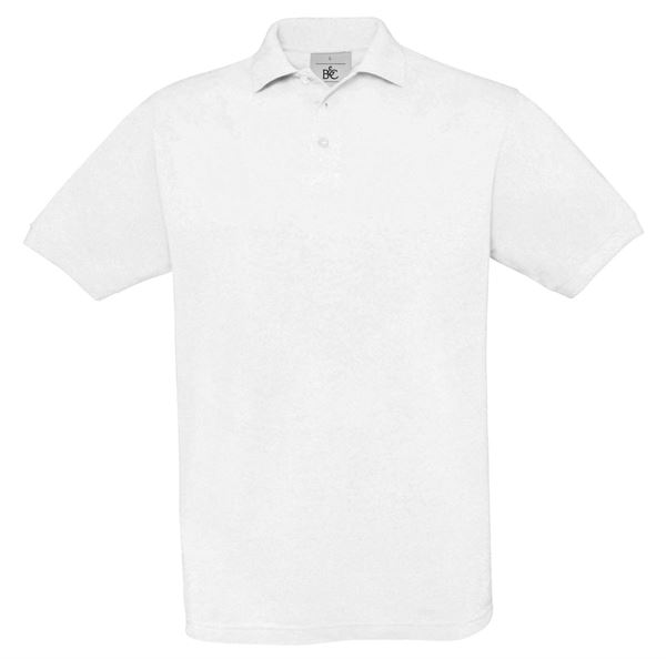 Polo majica Piqué SAFRAN, bela, 180 g/m², vel. XL, P10, Z54942XL
