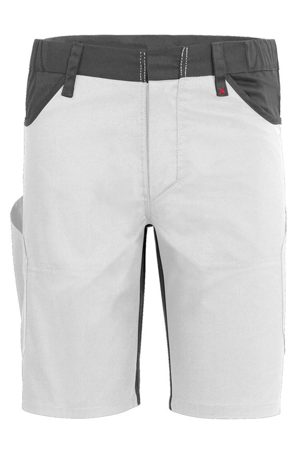 Arbeitsshorts QUALITEX X-Serie, weiß/grau, 245 g/m², Gr. 48, Z61936QX448