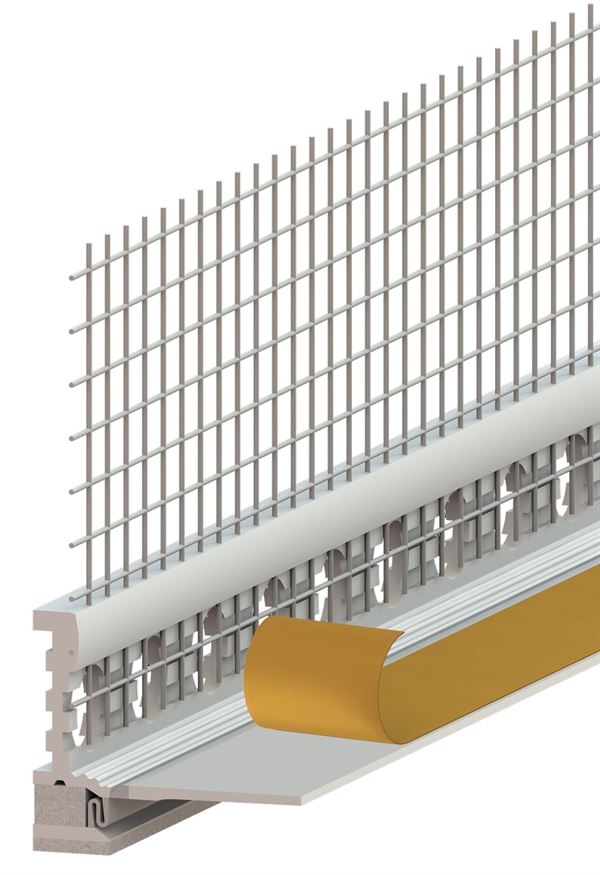 Ometni špaletni profil 3D Membrana 6mm RENO, z mrežico 2,4m/palica 25pal/kart 40kart/pal, Z6470240LO