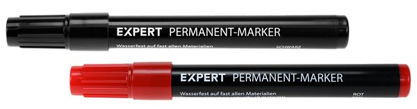 Trajni marker Lyra EXPERT rdeč 1,5-3mm debelina črte 10kos/kart, Z8412010