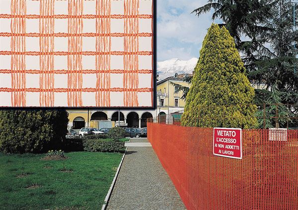 Gradbiščna zaščitna mreža Austronet 350 oranžna širina 120cm, 50m/rola 35rol/paleta, ZA350120