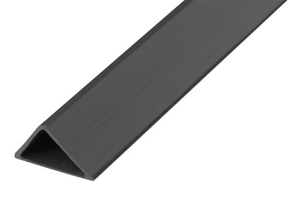 Trikotna robna opažna letvica PVC 30/41mm, votla, dolžina 2,5m/palica, 40palic/vez, 49vez/paleta, ZD30