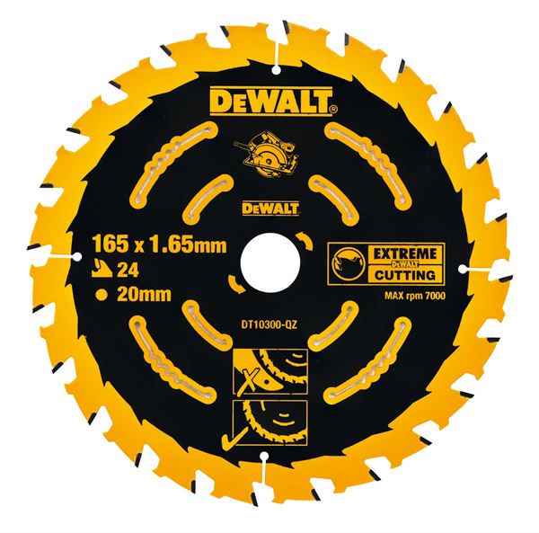 Rezalna plošča EXTREME DEWALT® 190x30mm Z24 WZ za ročno krožno žago DWE575K, ZDT10304-QZ