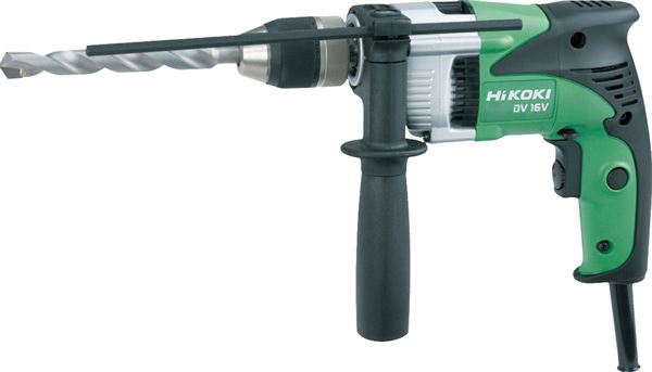 Udarni vrtalnik HIKOKI DV16V 590W dodatni ročaj, v kovčku, ZDV16VWUZ