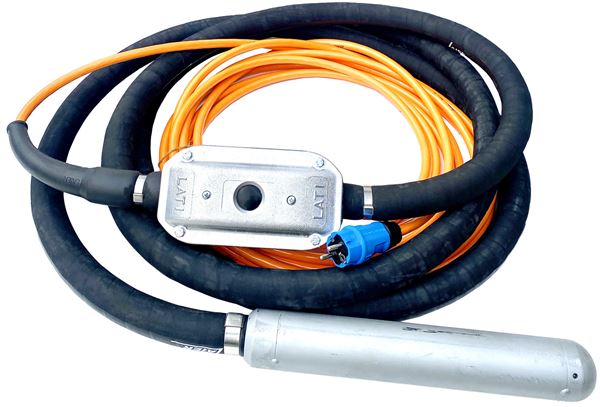 Hochfrequenz-Beton-Innenrüttler LAIER LGU d= 50mm mit integr. Frequenzumformer 230V, ZLGU50