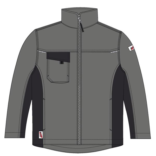 Bundjacke LO-ACTIVE anthrazit/schwarz 245 g/m² Gr. 50 VPE5, ZLO-ACTAS-BJ50