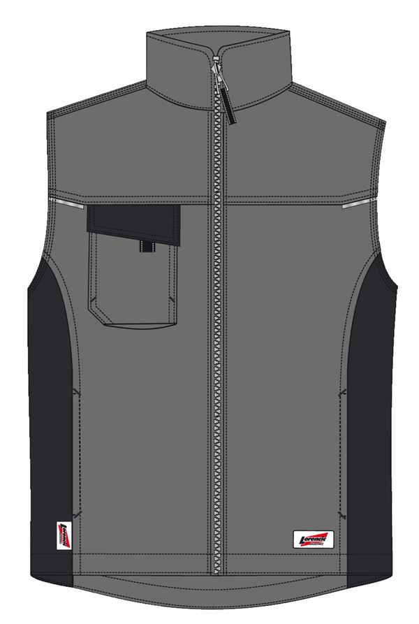 Winterweste LO-ACTIVE anthrazit/schwarz 245 g/m² Gr. 48 VPE5, ZLO-ACTAS-WW48