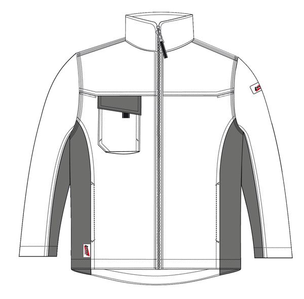 Bundjacke LO-ACTIVE weiß/anthrazit 245 g/m² Gr. 58 VPE5, ZLO-ACTWA-BJ58