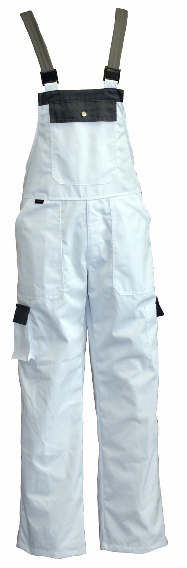 Hlače z naramnicami LO-PROTEC belo/sive 245 g/m² vel. 48 P5, ZLO-PROTEC-LH48