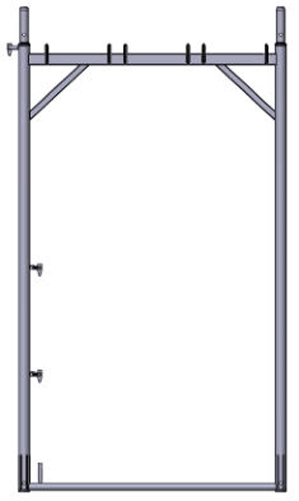Rahmen 2,0x1,10m, aus Stahl, verzinkt, ZSIGP0210