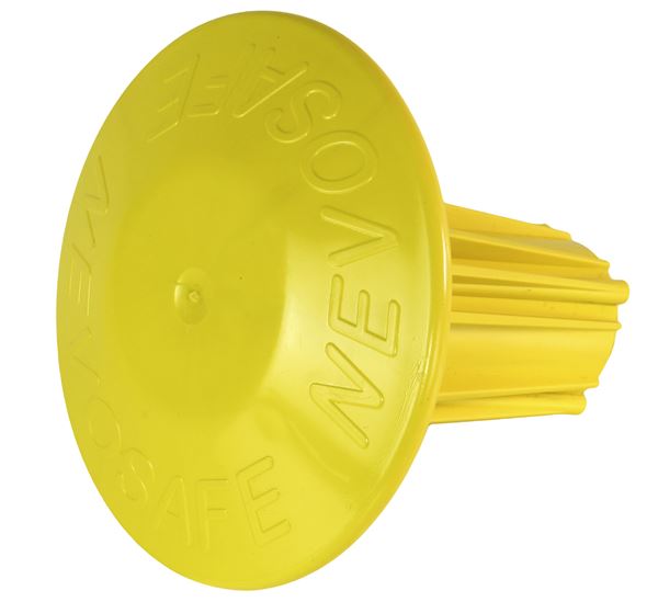 Schutzkappe NEVOSAFE-PLUS m. Stahleinlage gelb für Eisenende 20-36mm 70Stk/Kart 24Kart/Pal, ZSKAS2036G70